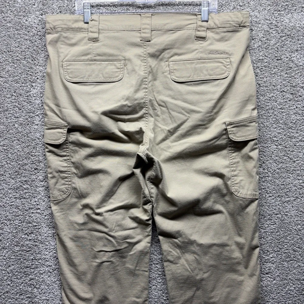 Propper Kinetic Tactical Water Resistant‎ Ripstop Khaki Pants F5294 38X34 EUC